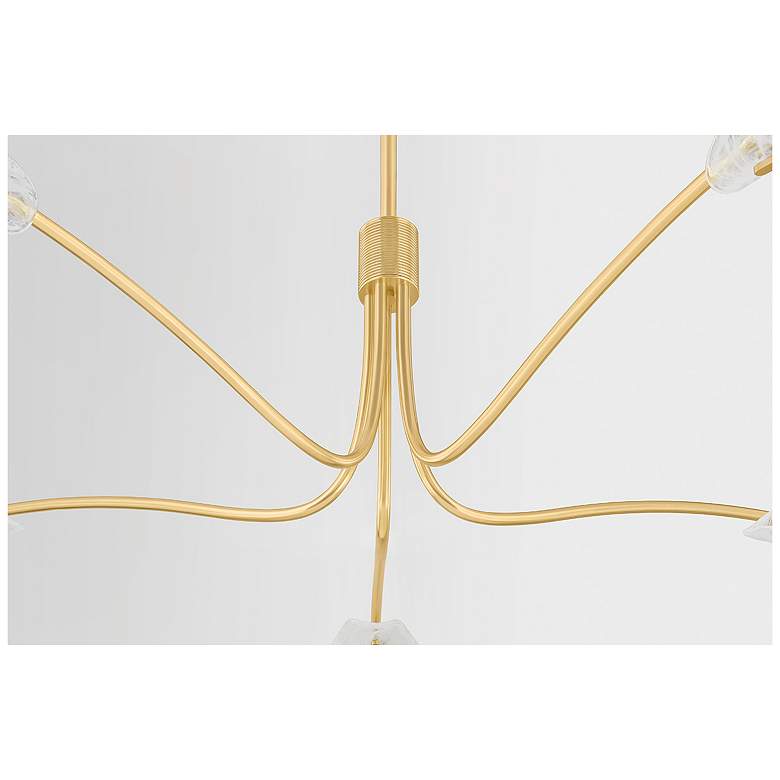 Image 6 Hudson Valley Lighting Tenafly Chandelier Aged Brass more views