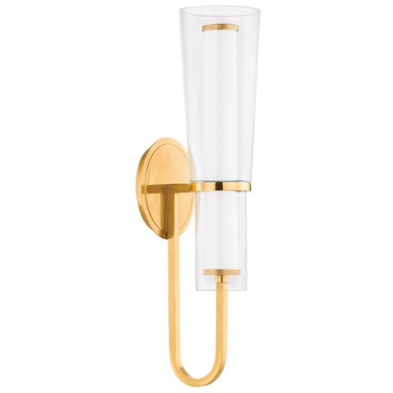 Image 1 Hudson Valley Lighting Vancouver 5.5 in. Aged Brass Wall Sconce