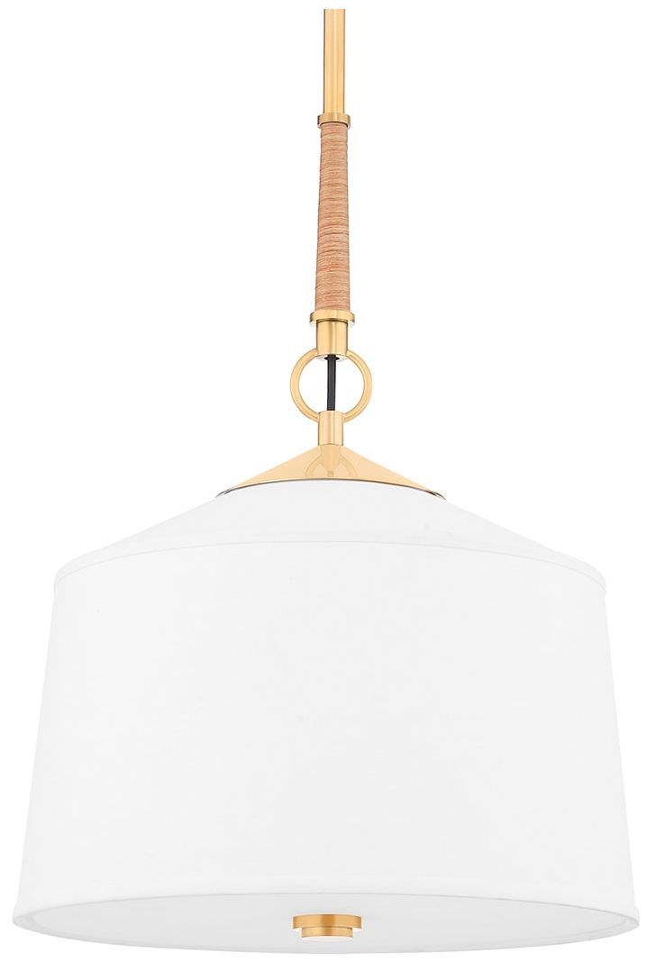 Hudson Valley Lighting White Plains Brass - Antique Brass Collection