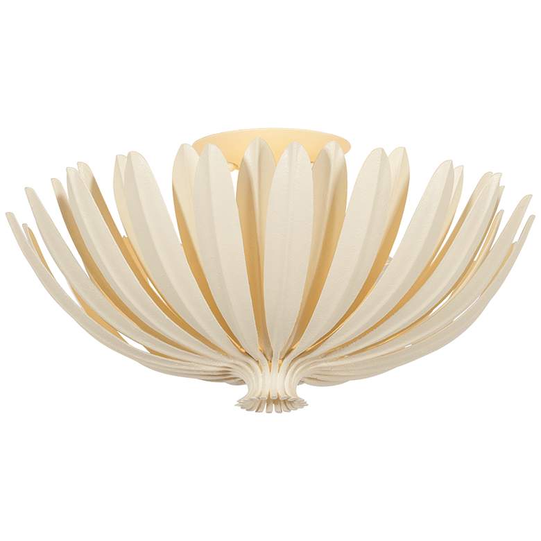 Image 2 Hudson Valley Lighting Whitfield Semi Flush Cream Plaster