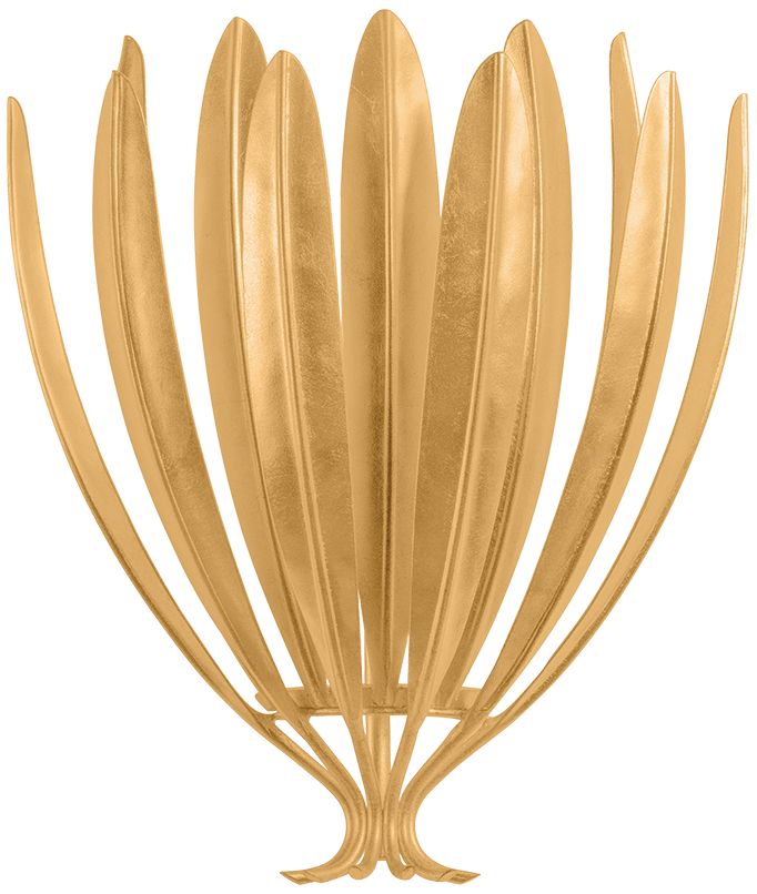 Hudson Valley Lighting Whitfield Wall Sconce Vintage Gold Leaf