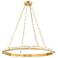 Hudson Valley Lighting Wingate 36 in. Aged Brass Chandelier