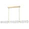 Hudson Valley Lindley 50" Wide Aged Brass LED Linear Pendant