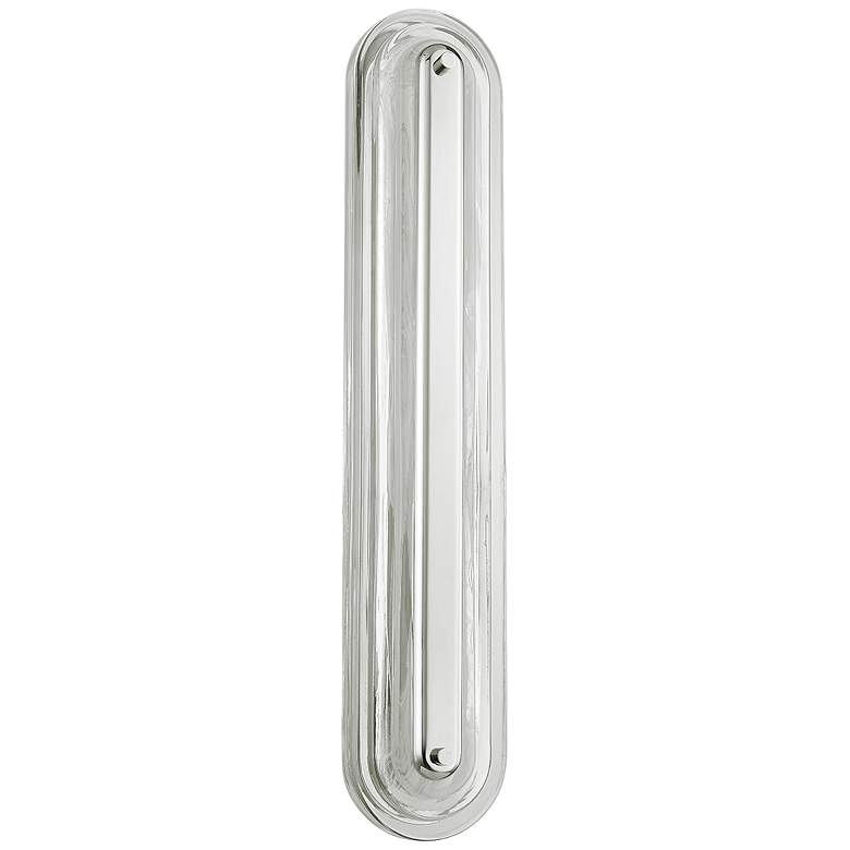 Image 1 Hudson Valley Litton 28 inch Height Polished Nickel 1 Light LED Wall Sconc