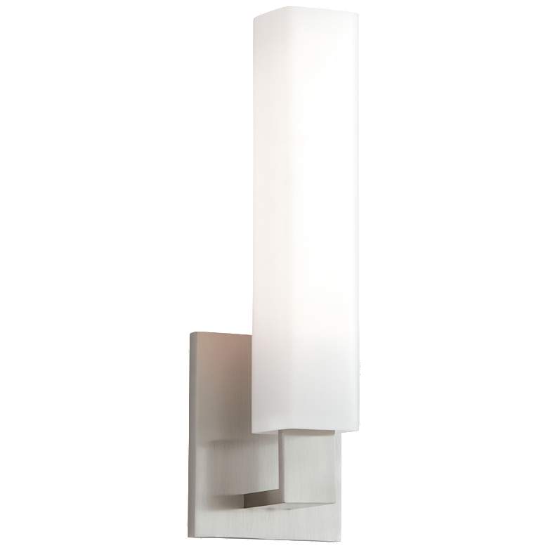 Image 1 Hudson Valley Livingston 4.5" Wide Satin Nickel 1 Light Bath Bracket