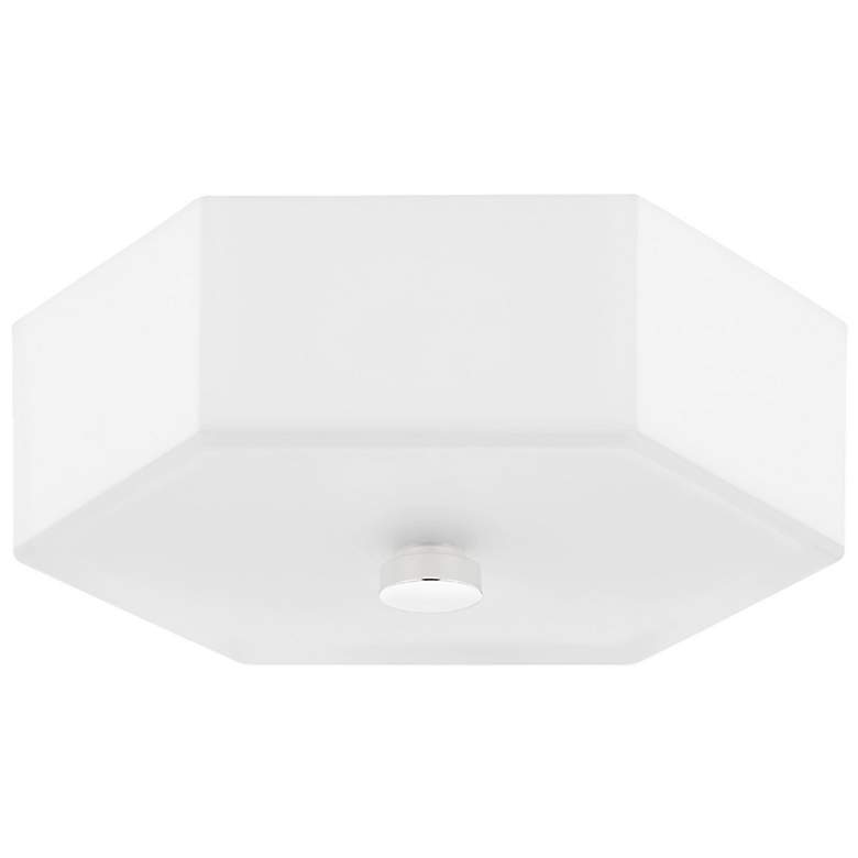 Image 1 Hudson Valley Lizzie 11" Wide Modern Hexagon Flush Mount Ceiling Light