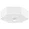 Hudson Valley Lizzie 11" Wide Modern Hexagon Flush Mount Ceiling Light