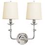 Hudson Valley Logan 16" Wide Polished Nickel 2 Light Wall Sconce