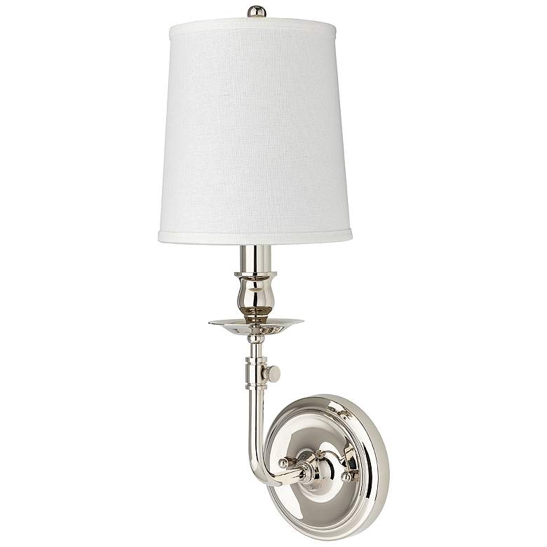 Image 1 Hudson Valley Logan 18 inch High Polished Nickel Candle-Shape Wall Sconce