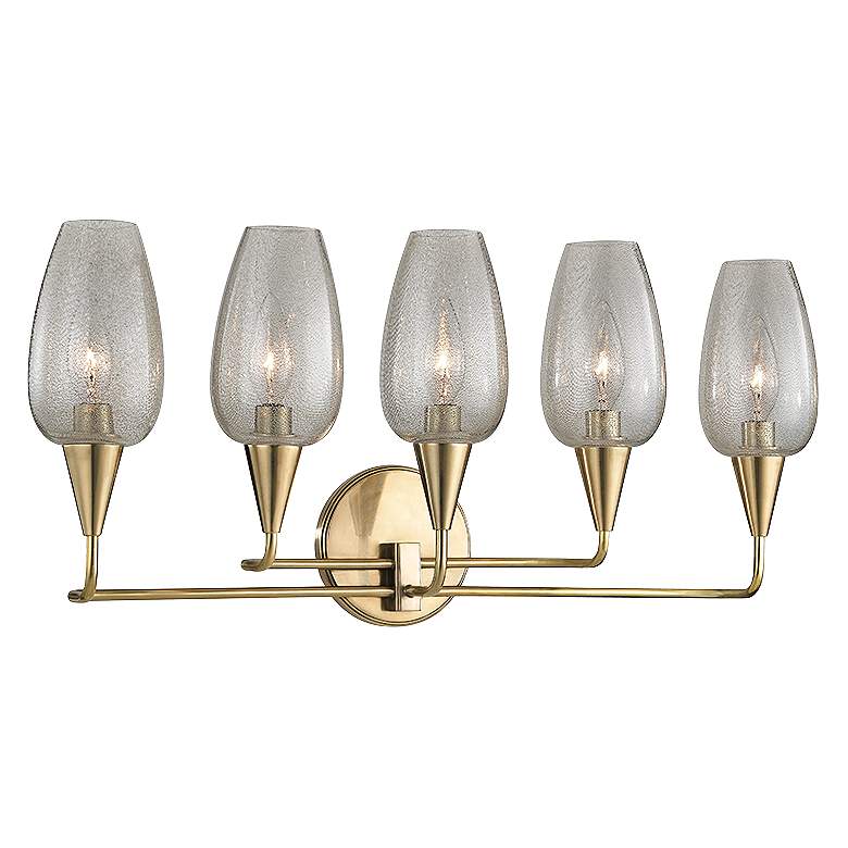 Image 1 Hudson Valley Longmont 11 inch High Aged Brass Wall Sconce