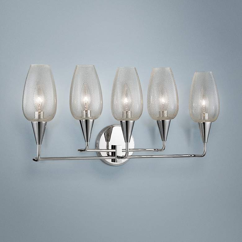 Image 1 Hudson Valley Longmont 11 inch High Polished Nickel Wall Sconce