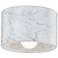 Hudson Valley Loris 4" Wide White Marble Ceiling Light