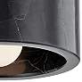 Thumbnail2 of Hudson Valley Loris 6 1/4" Wide Black Marble Ceiling Light more views