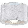 Hudson Valley Loris 6 1/4" Wide White Marble Ceiling Light