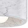 Hudson Valley Loris 6 1/4" Wide White Marble Ceiling Light
