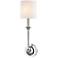 Hudson Valley Lourdes 18 1/2" High 1-Light Polished Nickel Wall Sconce