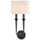 Hudson Valley Lourdes 19"H Old Bronze 2-Light Wall Sconce