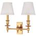 Hudson Valley Ludlow 13" High 2-Light Polished Brass Wall Sconce