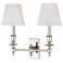 Hudson Valley Ludlow 14" Wide Polished Nickel 2 Light Wall Sconce