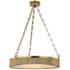 Hudson Valley Lynden 22" Wide Aged Brass Pendant