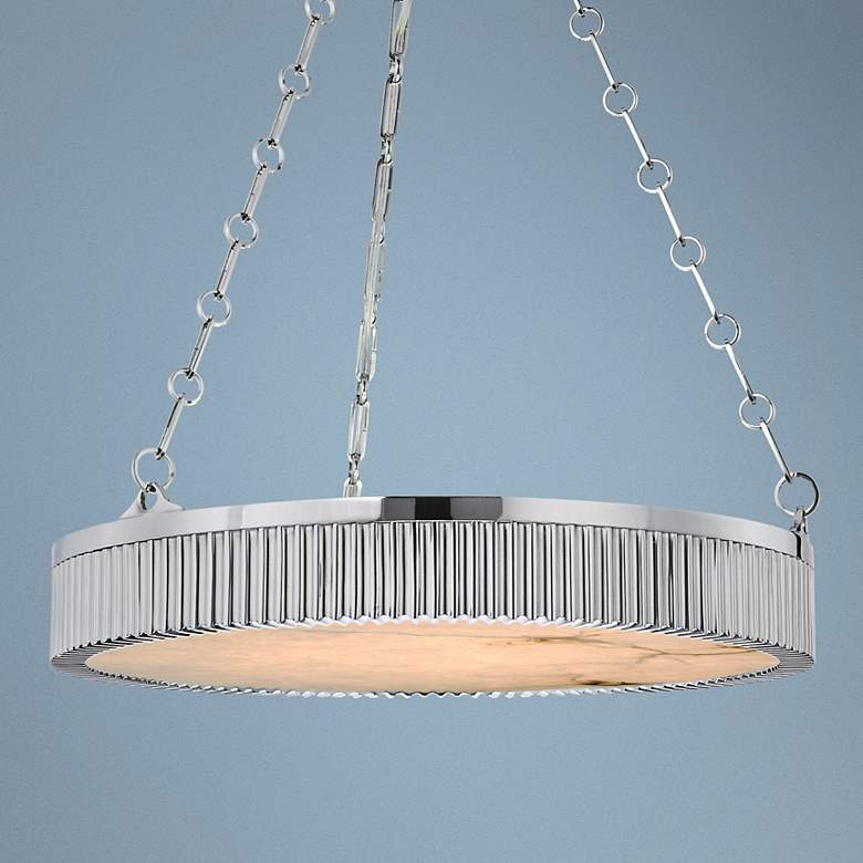 Image 1 Hudson Valley Lynden 22 inch Wide Polished Nickel Pendant Light