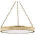 Hudson Valley Lynden 30" Wide Aged Brass LED Chandelier