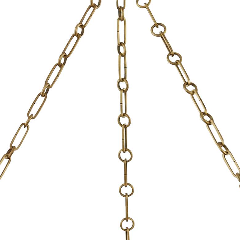 Image 4 Hudson Valley Lynden 30" Wide Aged Brass LED Chandelier more views