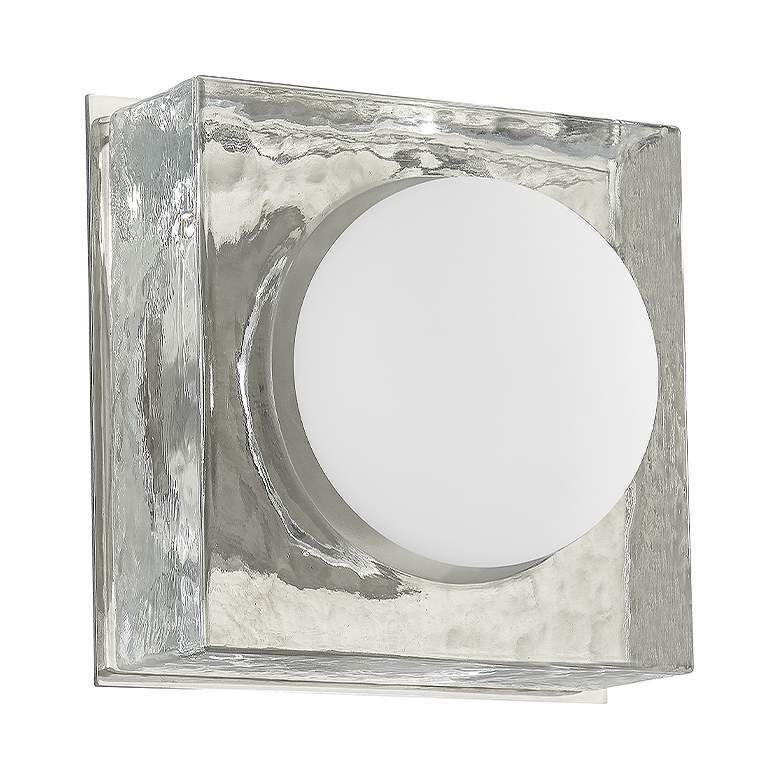 Image 1 Hudson Valley Mackay 7.75" Wide Polished Nickel 1 LED Light Sconce