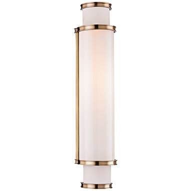 Hudson Valley Malcolm 18" High Aged Brass LED Wall Sconce