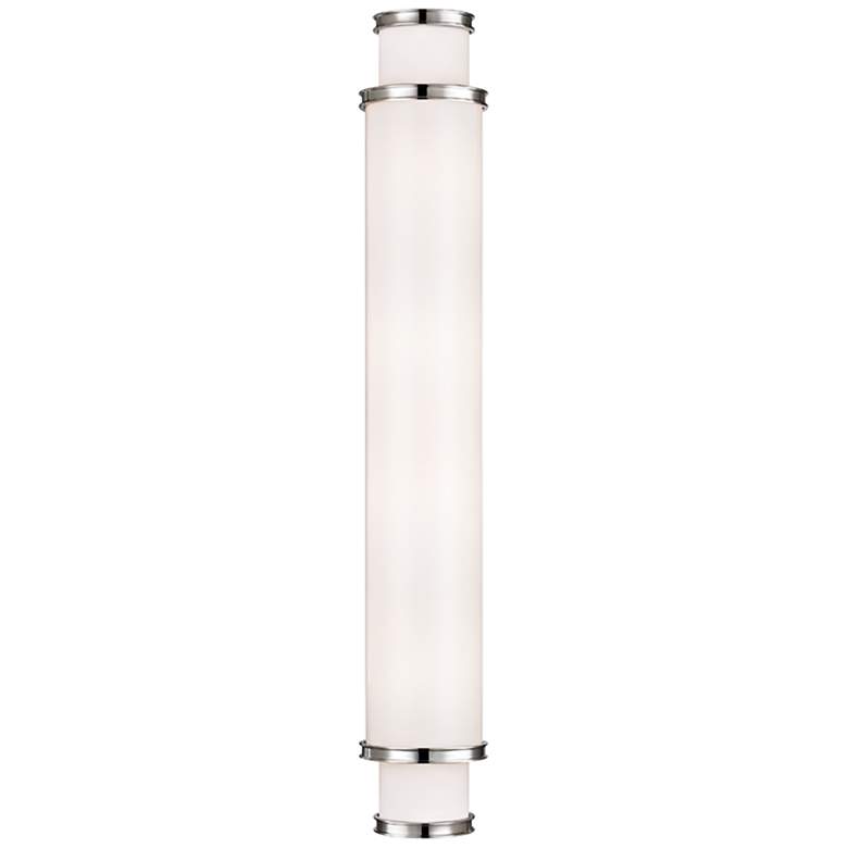 Image 1 Hudson Valley Malcolm 30"H Polished Nickel LED Wall Sconce