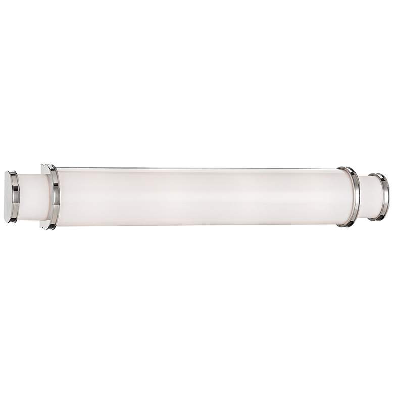 Image 3 Hudson Valley Malcolm 30 inchH Polished Nickel LED Wall Sconce more views