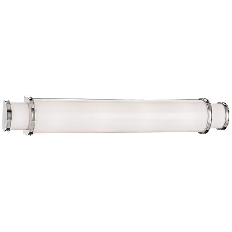 Image 3 Hudson Valley Malcolm 30"H Polished Nickel LED Wall Sconce more views