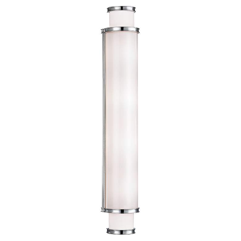 Image 4 Hudson Valley Malcolm 30"H Polished Nickel LED Wall Sconce more views