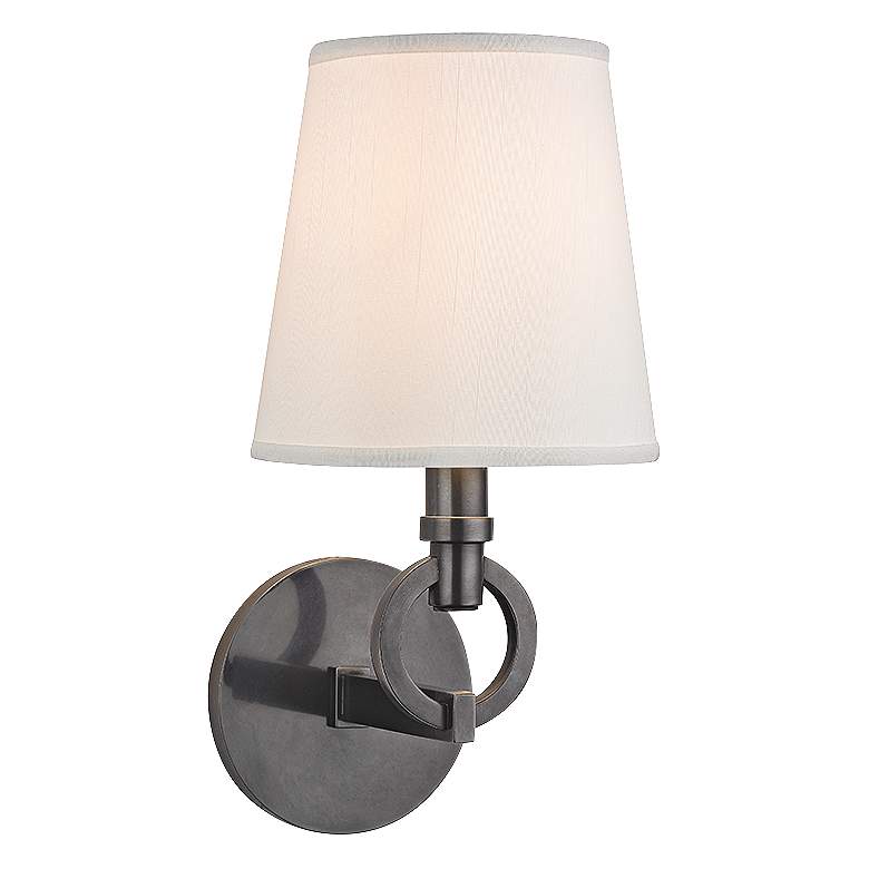 Image 1 Hudson Valley Malibu 12 1/2" High Old Bronze Wall Sconce