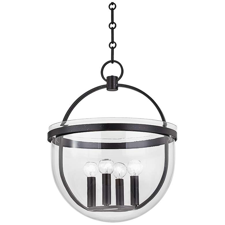 Image 1 Hudson Valley Malloy 15.5" Wide Aged Iron 4 Light Lantern
