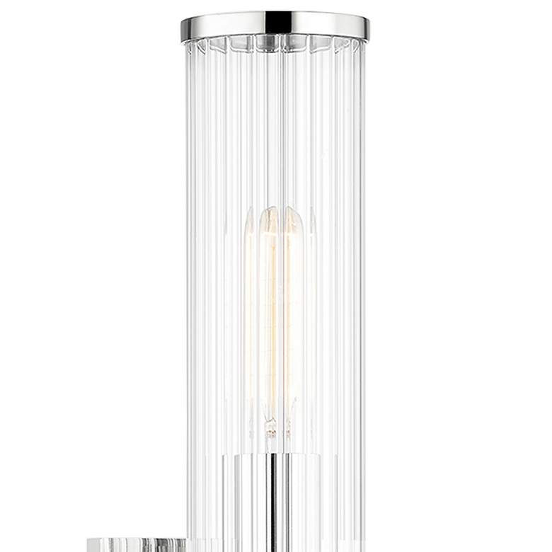 Image 3 Hudson Valley Malone 13 1/2"H Polished Nickel Wall Sconce more views