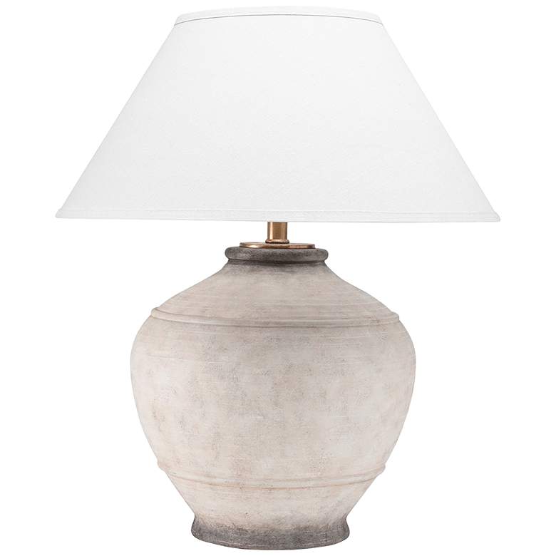 Image 1 Hudson Valley Malta Ash Ceramic Table Lamp