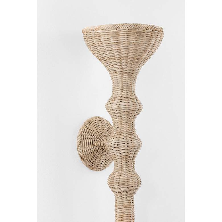 Image 2 Hudson Valley Mamaroneck 8.5" 1 Lt. Gold Leaf Wall Sconce more views
