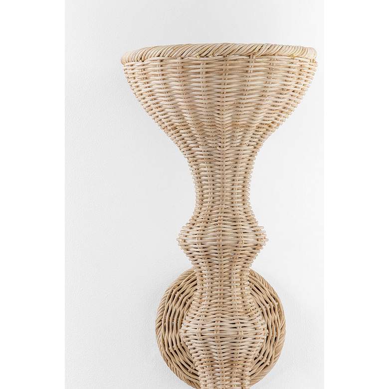 Image 3 Hudson Valley Mamaroneck 8.5" 1 Lt. Gold Leaf Wall Sconce more views