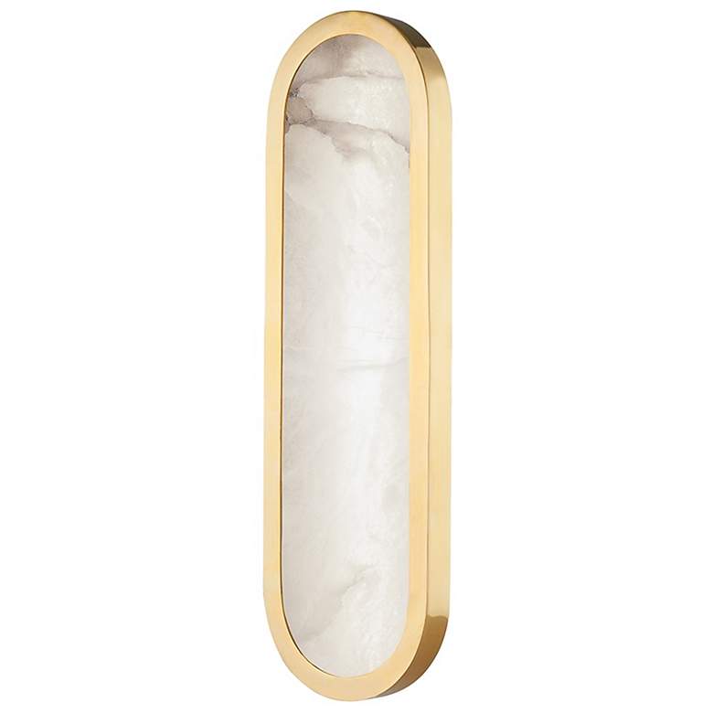 Image 2 Hudson Valley Manhasset 18" High Aged Brass LED Wall Sconce