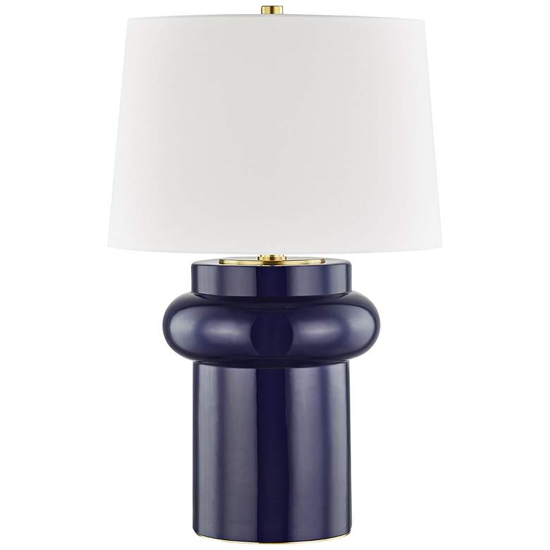 Image 1 Hudson Valley Manorville Cobalt Ceramic Table Lamp