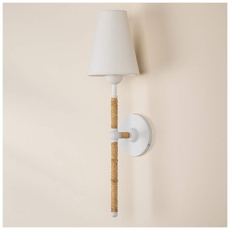 Image 1 Hudson Valley Mariana 22 1/4" High White 1 Light Wall Sconce