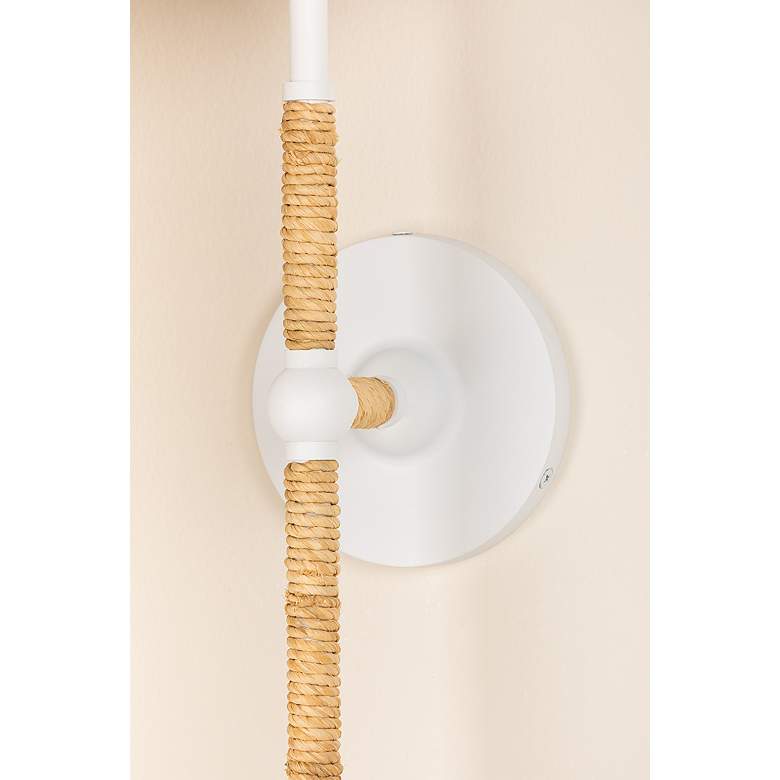 Image 5 Hudson Valley Mariana 22 1/4" High White 1 Light Wall Sconce more views