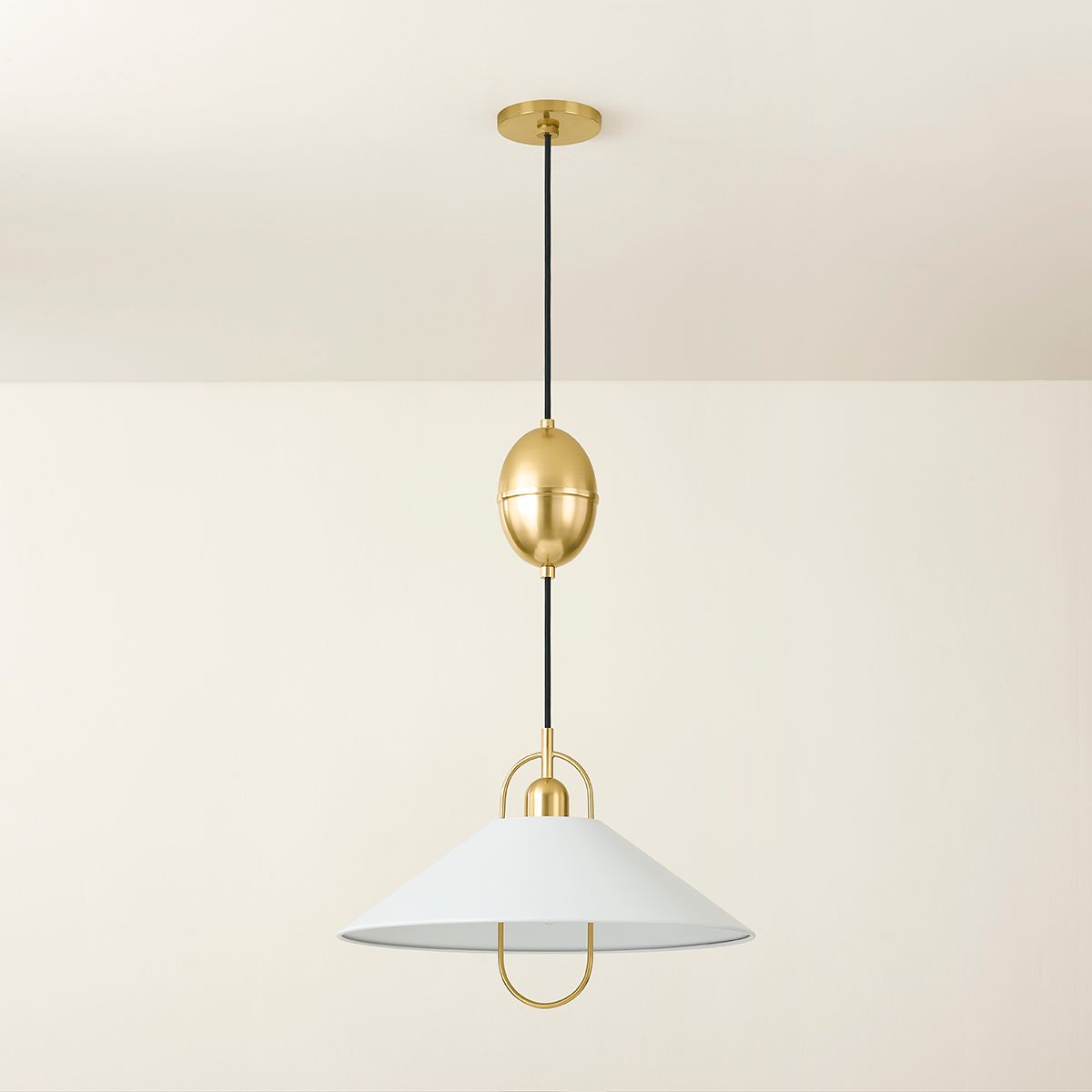 Image 3 Hudson Valley Mariel 28" Wide Aged Brass Pendant Light more views
