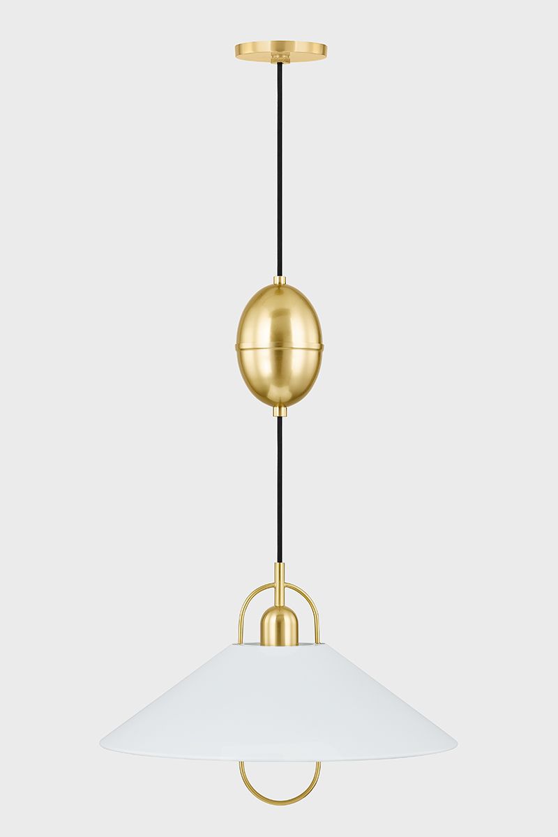 Image 4 Hudson Valley Mariel 28" Wide Aged Brass Pendant Light more views
