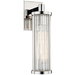 Hudson Valley Marley 14 1/4&quot;H Polished Nickel Wall Sconce