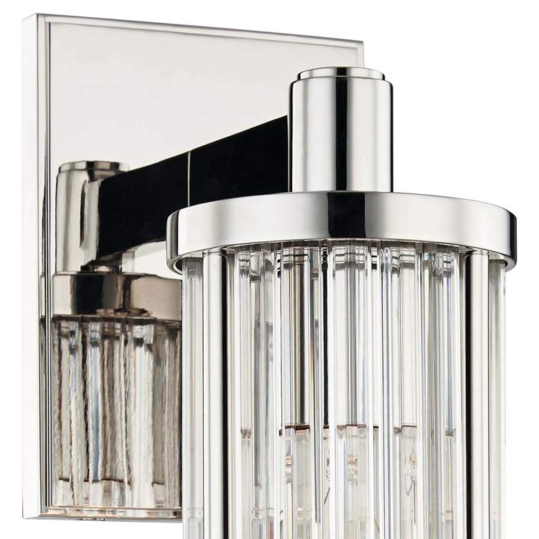 Image 2 Hudson Valley Marley 14 1/4 inchH Polished Nickel Wall Sconce more views