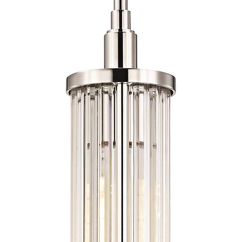 Image 2 Hudson Valley Marley 4" Wide Polished Nickel Mini Pendant more views