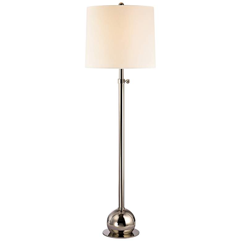 Image 1 Hudson Valley Marshall Polished Nickel Adjustable Floor Lamp