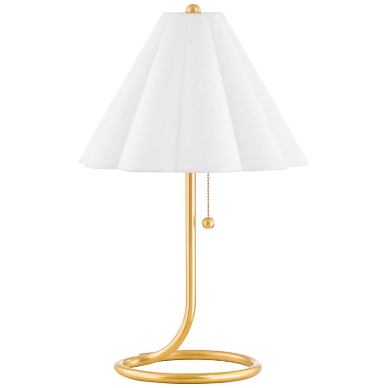 Image 2 Hudson Valley Martha 22 3/4" High Contempory Brass Table Lamp more views